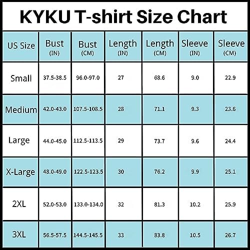 KYKU Men's Print Graphic T Shirt Short Sleeve Summer T-Shirt Novelty Casual Tee - Image 5