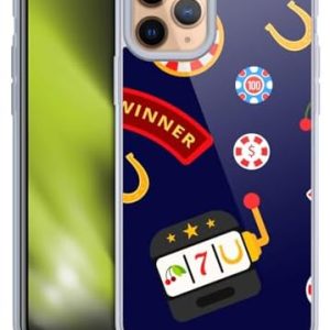 Head Case Designs Officially Licensed Haroulita Casino Luck Playful Graphics Soft Gel Case Compatible with Apple iPhone 11 Pro and Compatible with MagSafe Accessories
