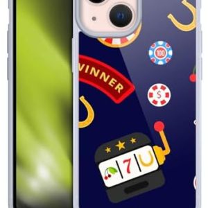 Head Case Designs Officially Licensed Haroulita Casino Luck Playful Graphics Soft Gel Case Compatible with Apple iPhone 13 Mini and Compatible with MagSafe Accessories