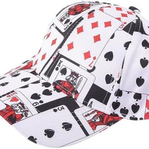 Unomor Baseball Cap Poker Hat Sun Protection Hat Outdoor Sports Cap Fashionable Poker Cap Golf Tennis Cap for Men Women